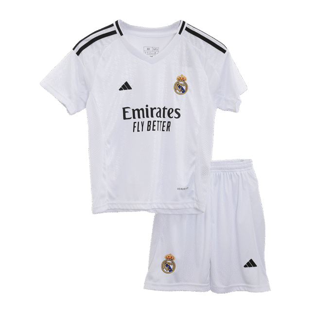 Kid's Real Madrid Home Jersey+Shorts 2024/25