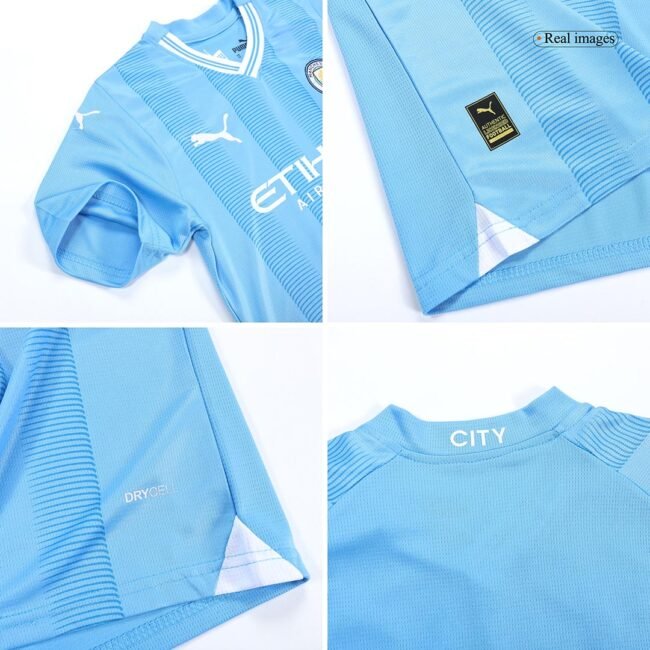 Kid's Manchester City Home Jersey+Shorts 23/24