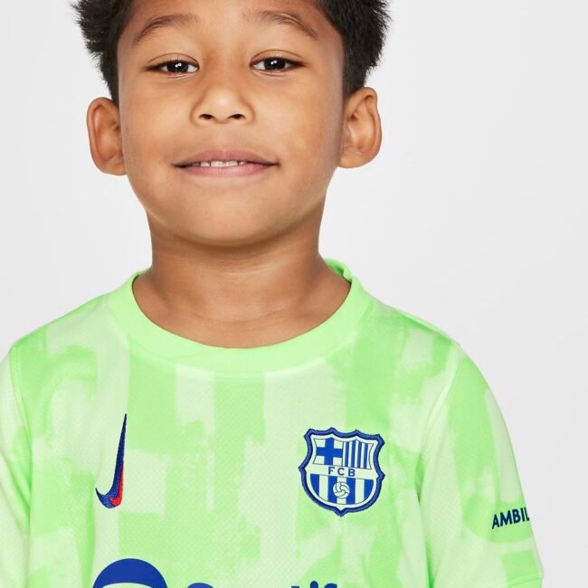 Kid's Barcelona Third Jersey+Shorts 2024/25