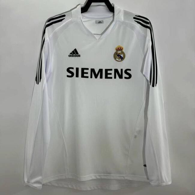 Real Madrid Home Long Sleeve Retro Jersey 2005/06