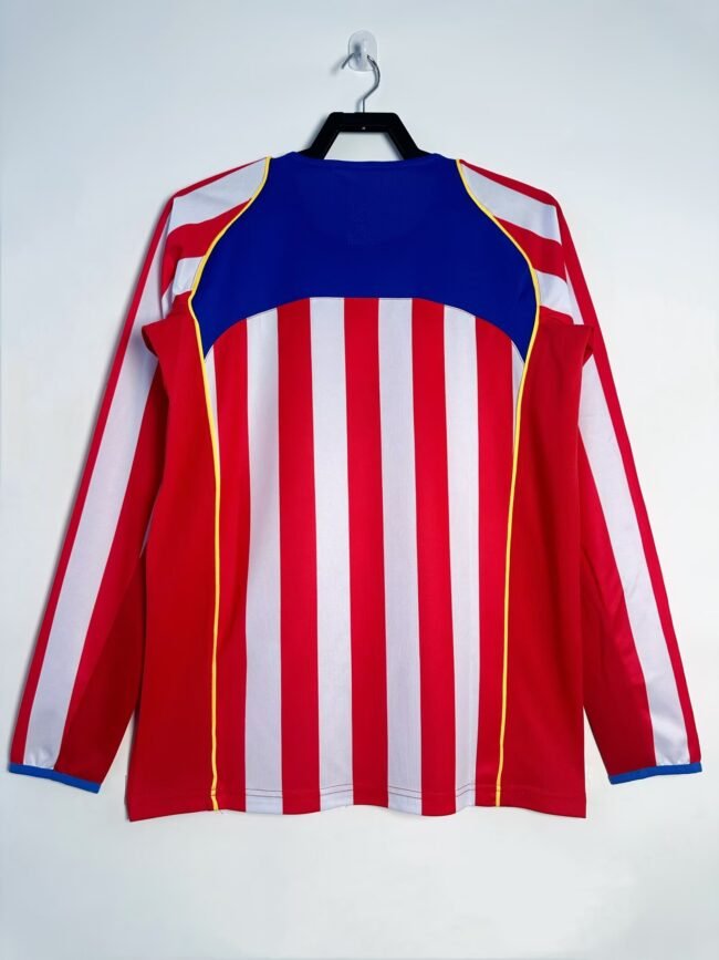 Atletico Madrid Home Long Sleeve Retro Jersey 2004/05 – Bild 2