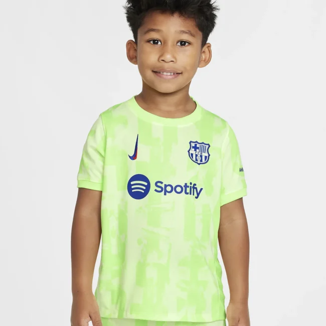 Kid's Barcelona Third Jersey+Shorts 2024/25