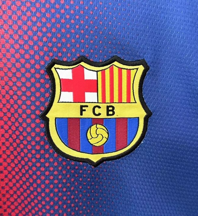 Barcelona Retro Long Sleeve Home Jersey 2012/13 - Image 5