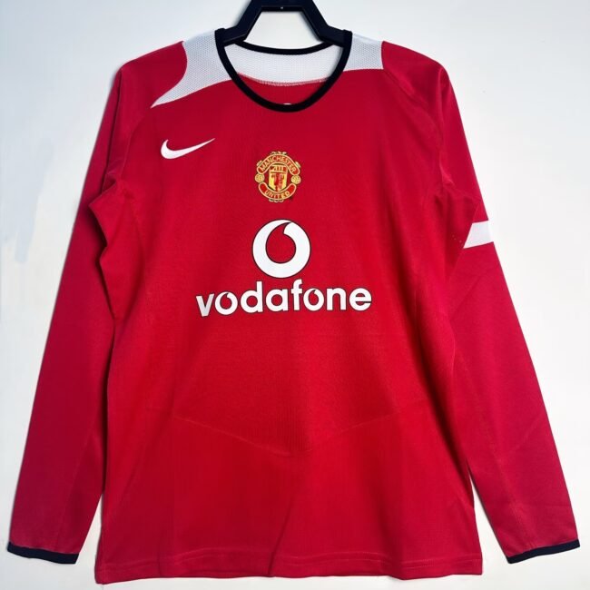 Manchester United Home Long Sleeves Retro Jersey 2005/06