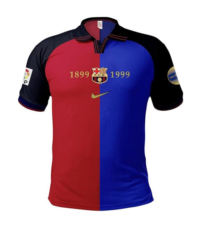 Barcelona Retro Barcelona Centenary Jersey 1998/99