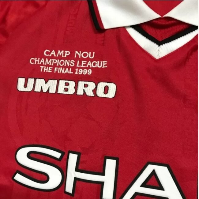 Manchester United Home Long Sleeves Retro Jersey 1999/00