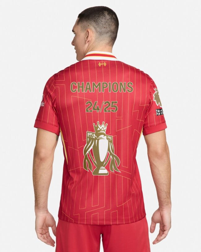 Liverpool Home jersey 2024/25 - CHAMPIONS 24/25 & Gold Trophy & Insignia