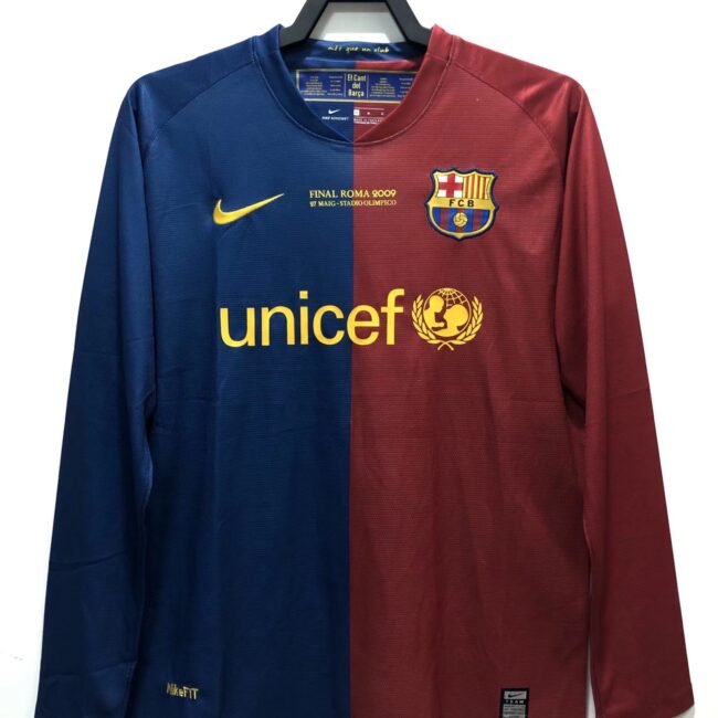 Barcelona Retro Barcelona Home long sleeves Jersey 2008/09