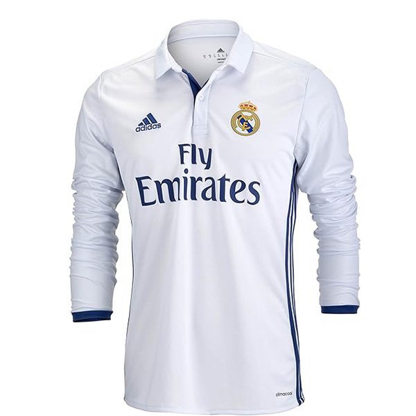 Real Madrid Home Long Sleeve Retro Jersey 2016/17