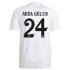 ARDA GÜLER #24 Real Madrid Home Jersey 2024/25