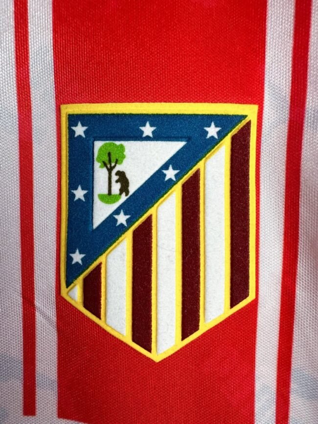 Atletico Madrid Home Long Sleeve Retro Jersey 1994/95 – Bild 6