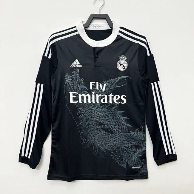 Real Madrid Third Long Sleeve Retro Jersey 2014/15