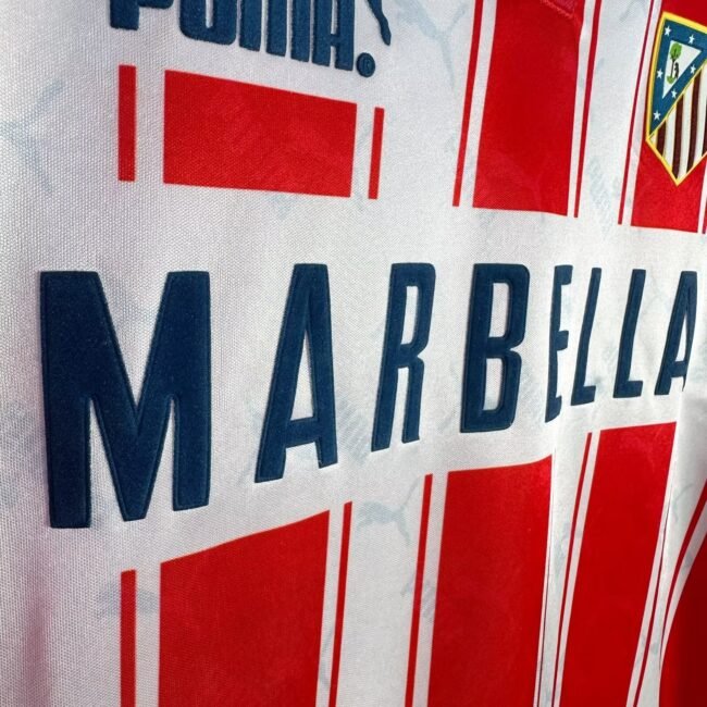 Atletico Madrid Home Long Sleeve Retro Jersey 1994/95