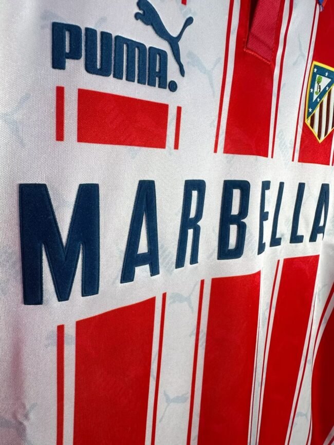 Atletico Madrid Home Long Sleeve Retro Jersey 1994/95 – Bild 4