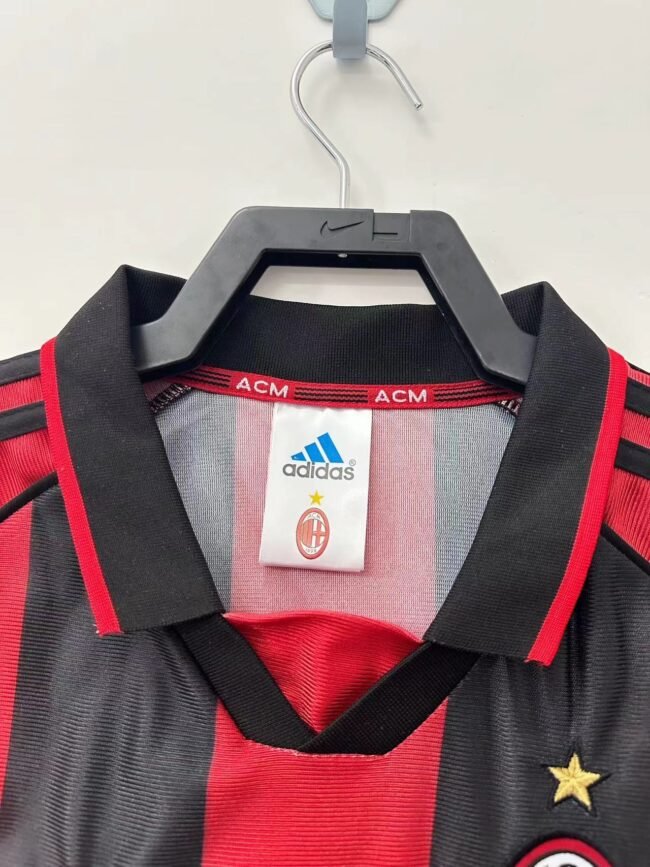 AC Milan Home Retro Jersey 1998/99 – Bild 3