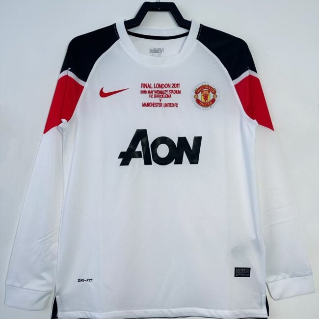 Manchester United Away Long Sleeves Retro Jersey 2010/11
