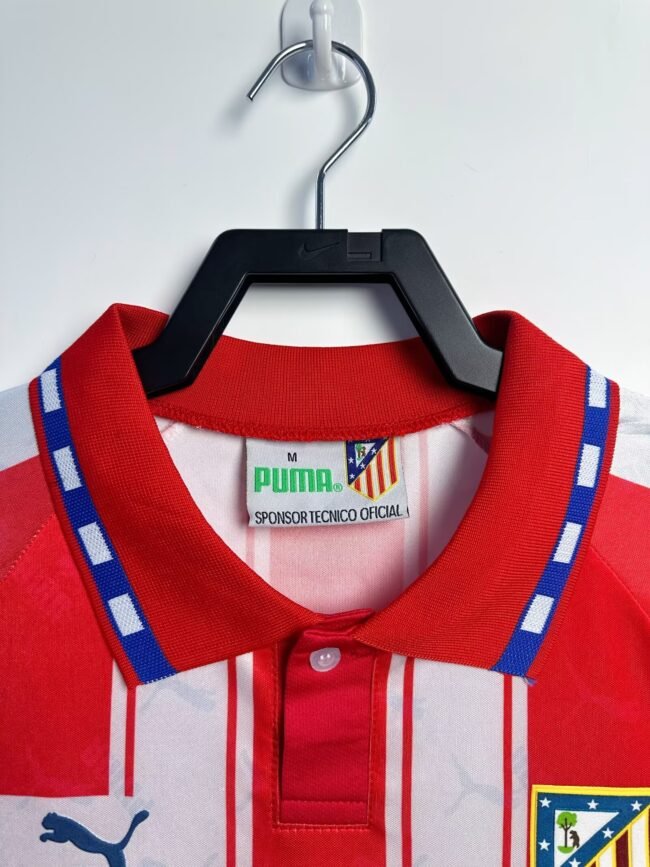 Atletico Madrid Home Long Sleeve Retro Jersey 1994/95 – Bild 3