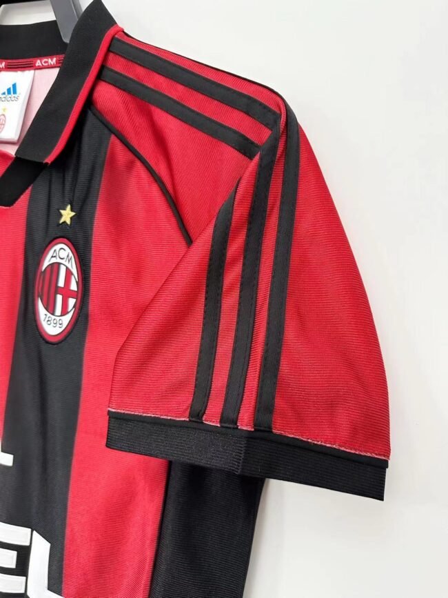 AC Milan Home Retro Jersey 1998/99 – Bild 5