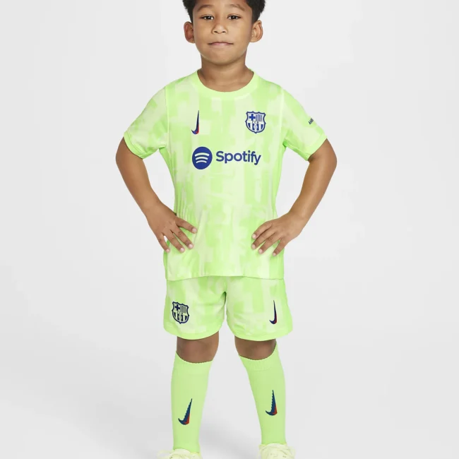 Kid's Barcelona Third Jersey+Shorts 2024/25