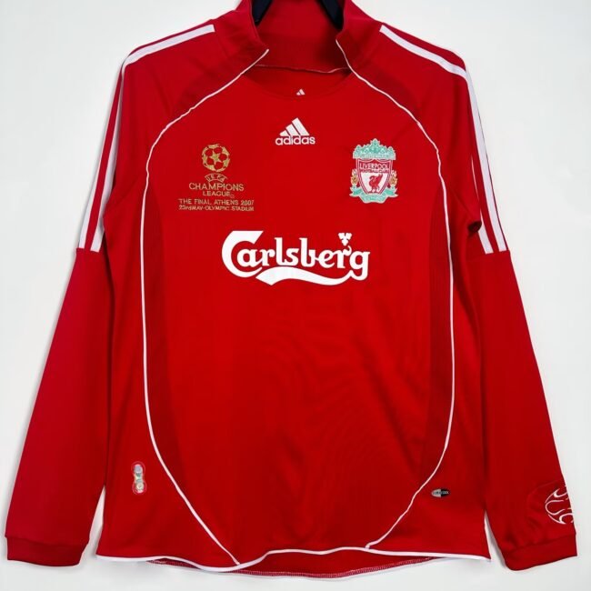 Liverpool Home Long Sleeve Retro Jersey 2006/08