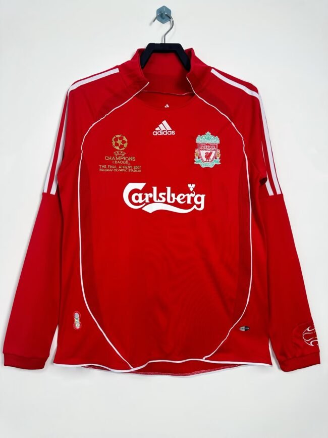 Liverpool Home Long Sleeve Retro Jersey 2006/08