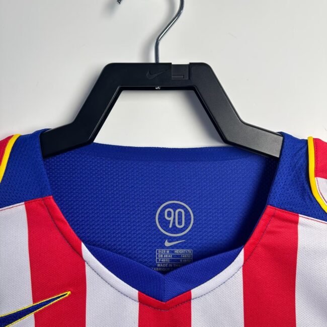 Atletico Madrid Home Long Sleeve Retro Jersey 2004/05