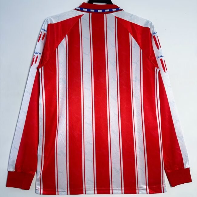 Atletico Madrid Home Long Sleeve Retro Jersey 1994/95