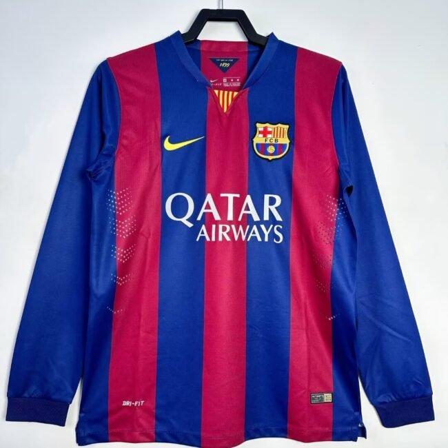 Barcelona Retro Long Sleeve Home Jersey 2014/15