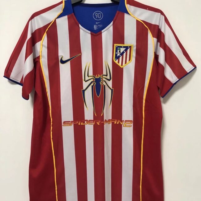 Atletico Madrid Home Retro Jersey 2004/05