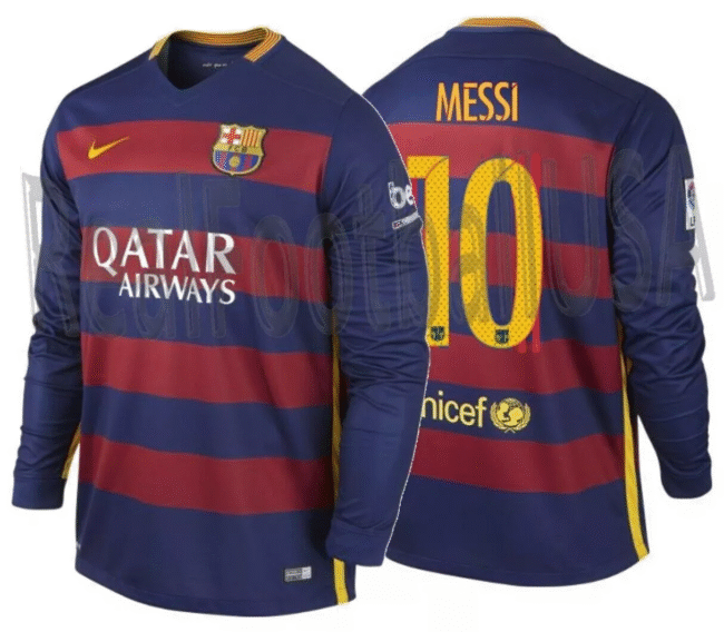 Barcelona Retro Long Sleeve Home Jersey 2015/16