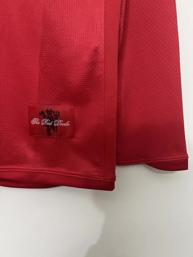 Manchester United Home Long Sleeves Retro Jersey 2007/08 – Bild 5