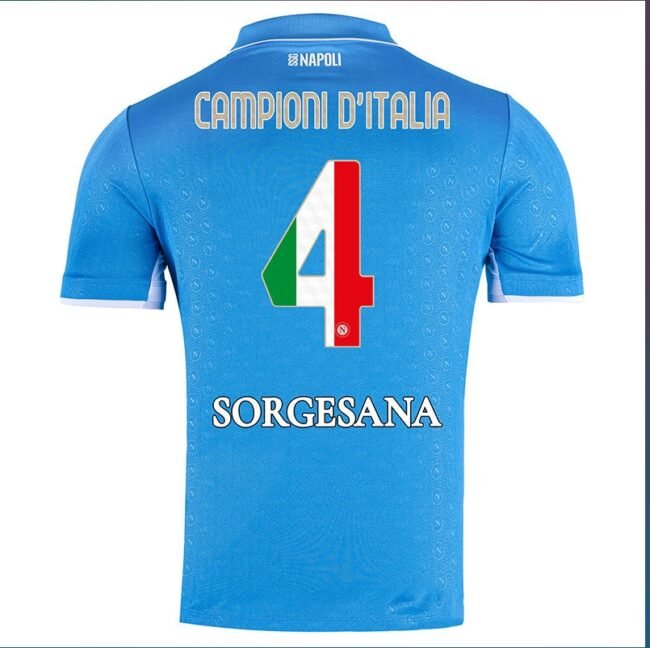SSC Napoli Home Match Shirt Champions of Italy 2024/2025