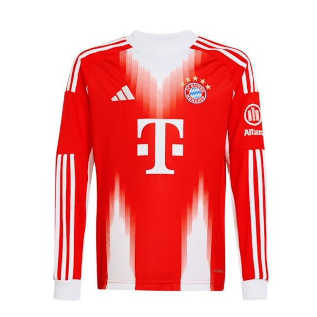 Bayern Munich Long Sleeve Home Jersey 2025/26
