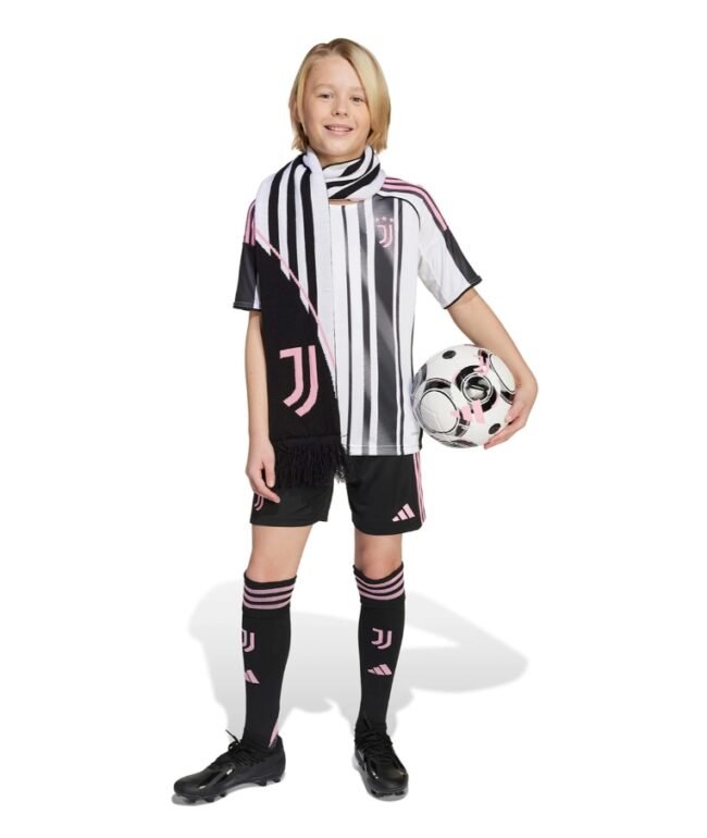 Kid's Juventus Home Jersey+Shorts 2025/26 - Image 3