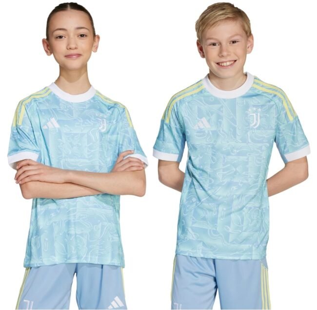 Kid's Juventus Away Jersey+Shorts 2025/26 - Image 6