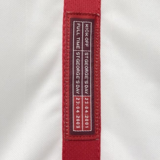 England Home Retro Jersey 2002