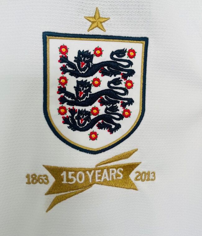 England Home Retro Jersey 2013 - Image 3