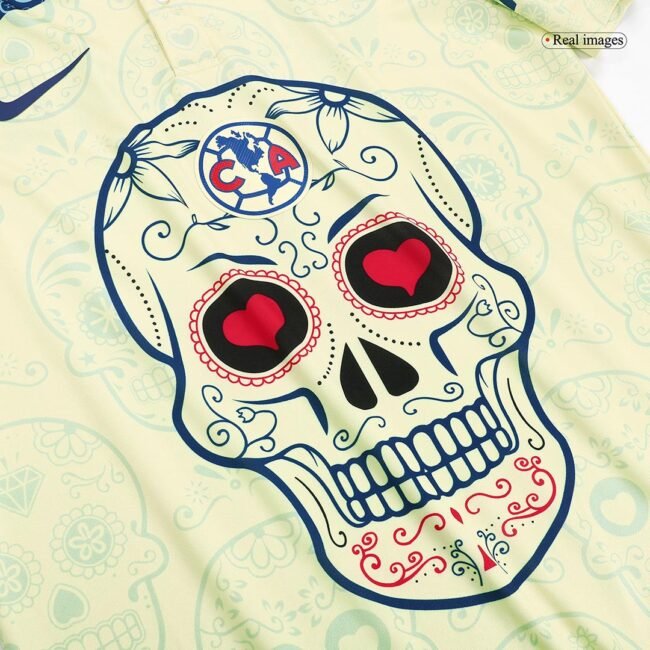 Club America Yellow Day of the Dead Jersey