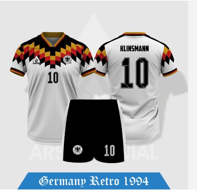 Germany Retro Jersey Home 1994-Deutschland – Bild 2