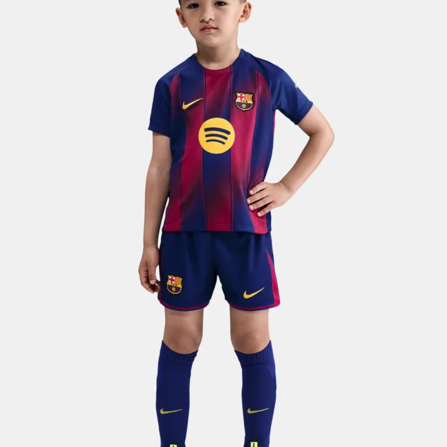 Kid's Barcelona Away Jersey+Shorts 2025/26