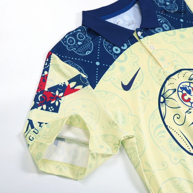 Club America Yellow Day of the Dead Jersey