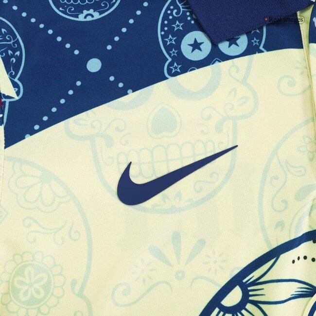 Club America Yellow Day of the Dead Jersey